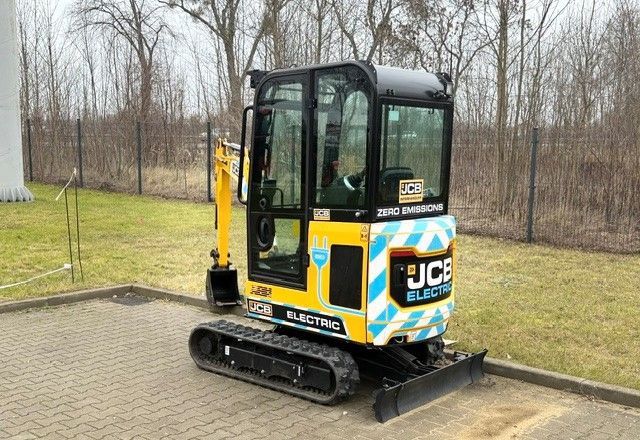 2022 JCB 19C-1 Electric Mini Excavator, rear three-quarter view
