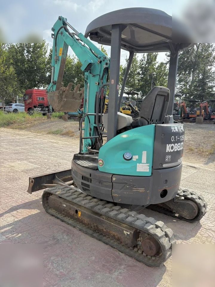 2017 Kobelco SK20SR-5 mini excavator, rear three-quarter view