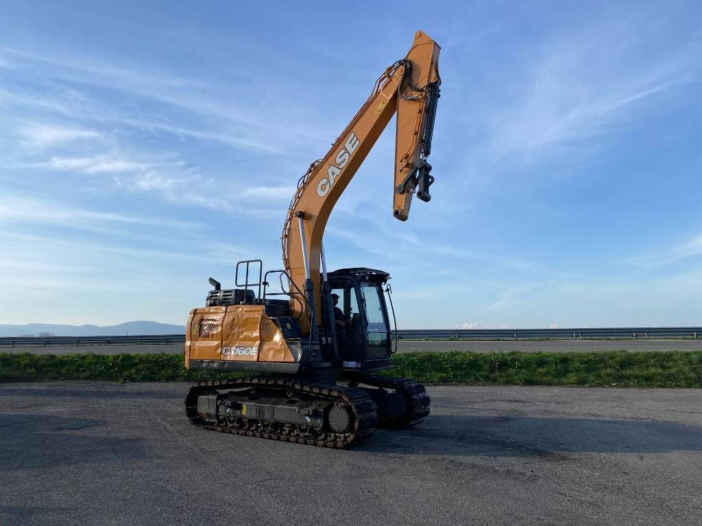 2024 CASE CX 160E crawler excavator, side profile view