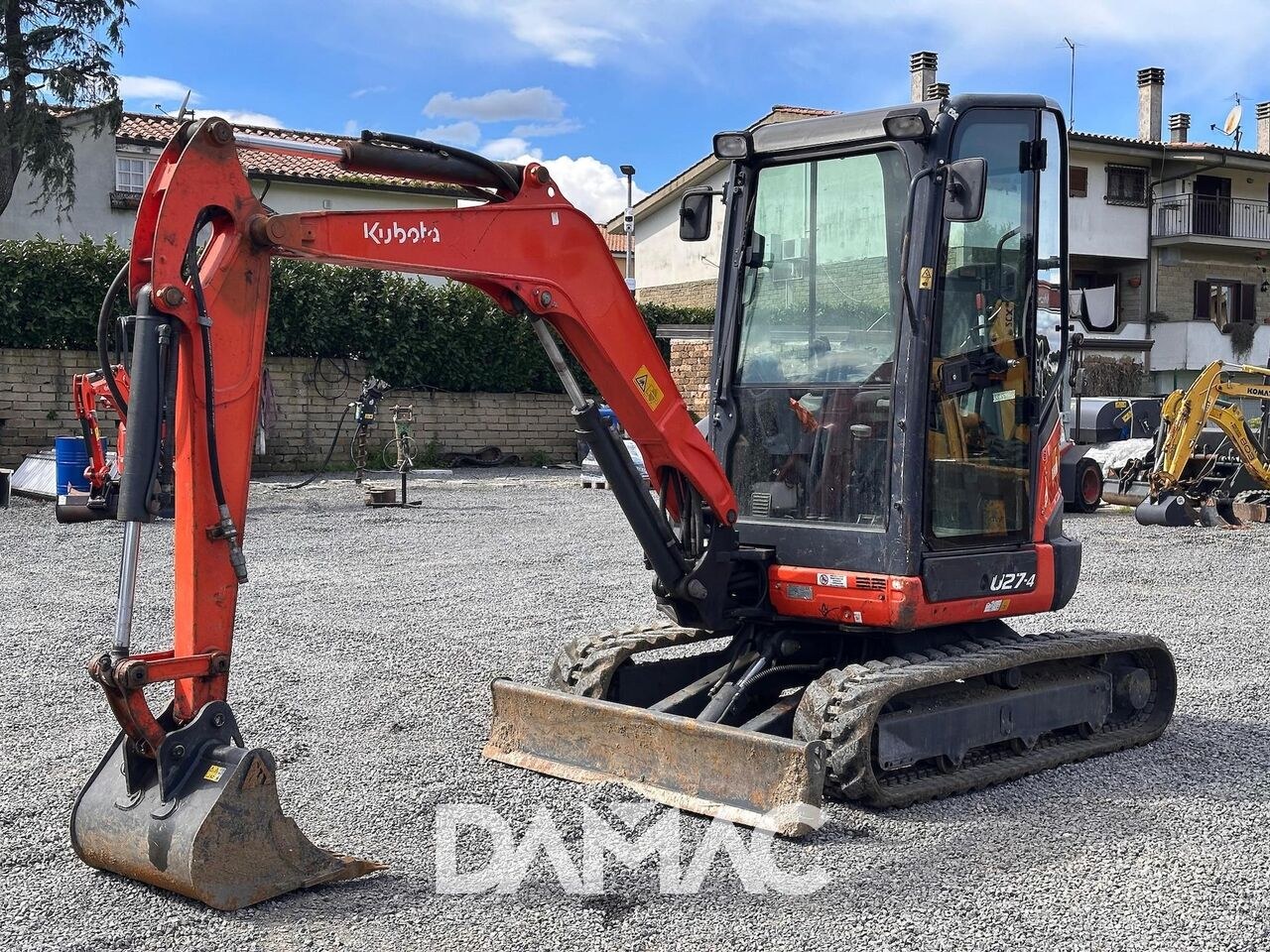 2017 Kubota U27-4 mini excavator, side view