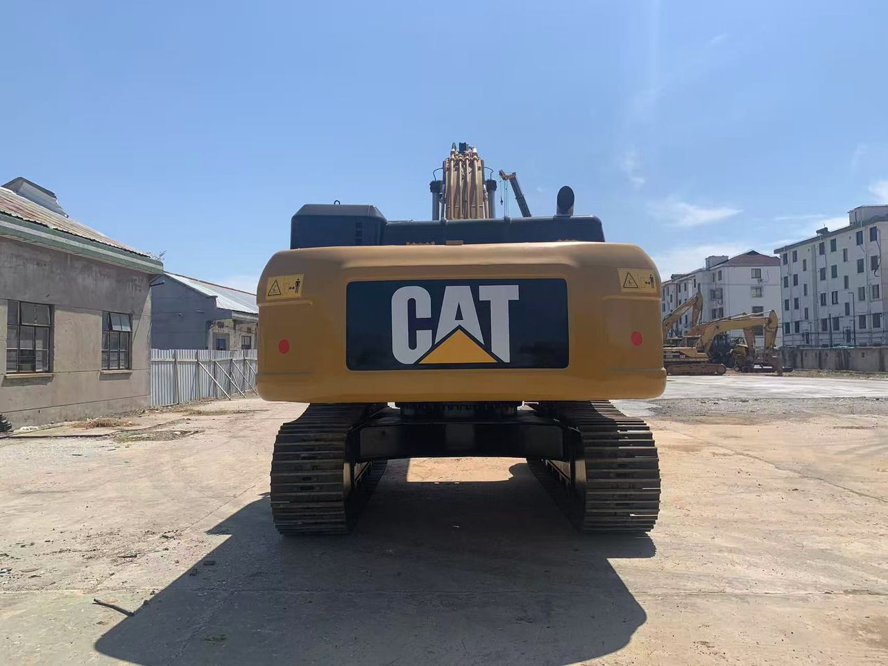 2022 Caterpillar 336D2 crawler excavator, rear view