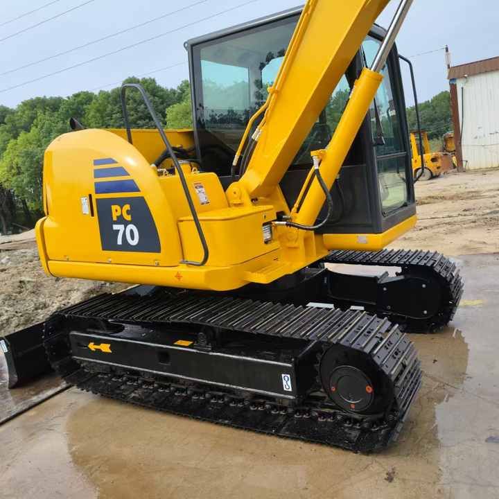 2021 Komatsu PC70-8 crawler excavator, rear three-quarter view