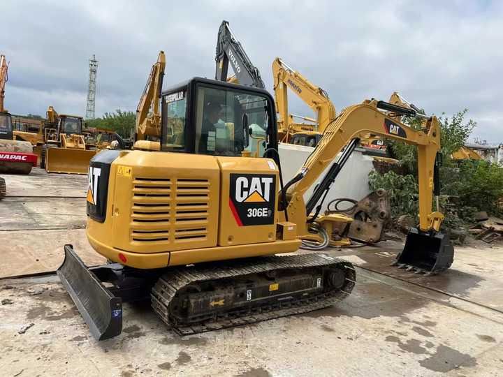 2022 Caterpillar 306E mini excavator, rear three-quarter view