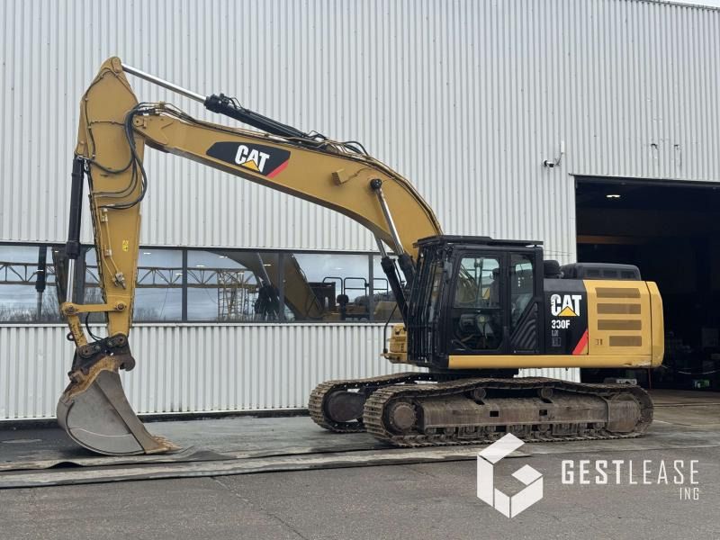 2019 Caterpillar 330FLN crawler excavator, side view