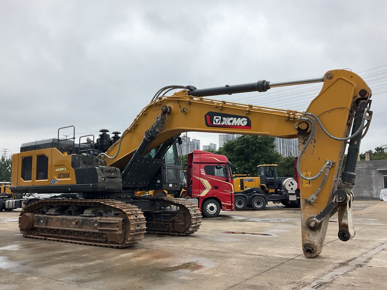 2024 XCMG XE700GK crawler excavator, side profile view