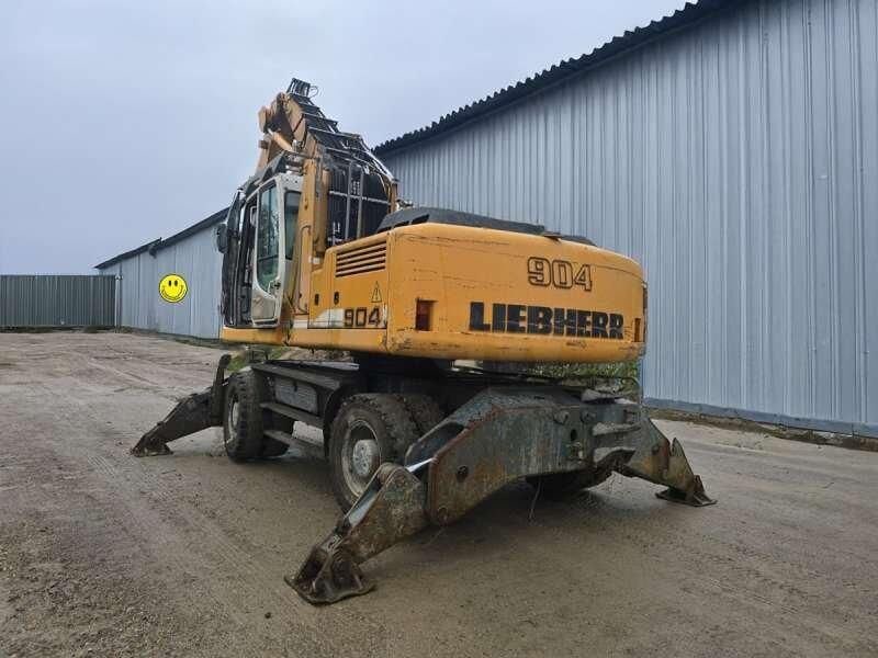 2012 Liebherr A904 C material handler, rear three-quarter view