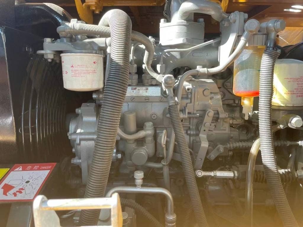 2024 Sany SY75C mini excavator engine compartment view
