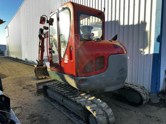 2016 Wacker Neuson EZ53 mini excavator, rear three-quarter view