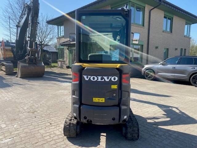 2021 Volvo EC20E mini excavator, rear view