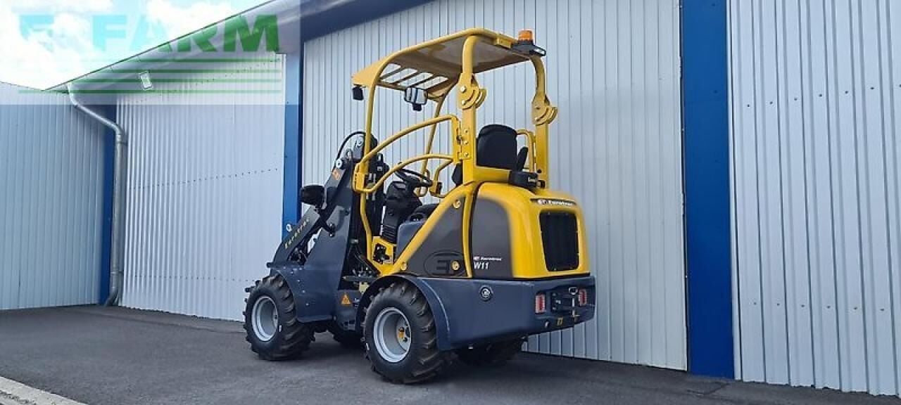 2025 Eurotrac W11 mini excavator, rear three-quarter view