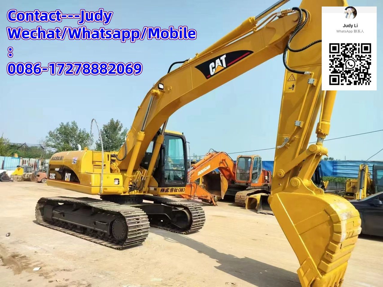 Escavadora de rastos Caterpillar 320C de 2019, vista lateral
