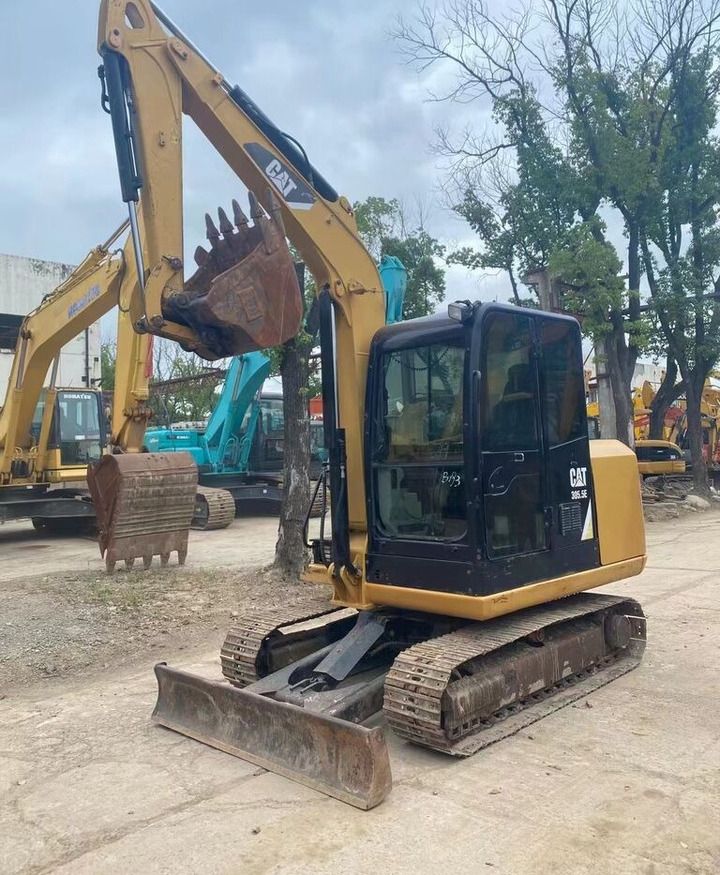 Caterpillar 305.5E mini excavator, front three-quarter view