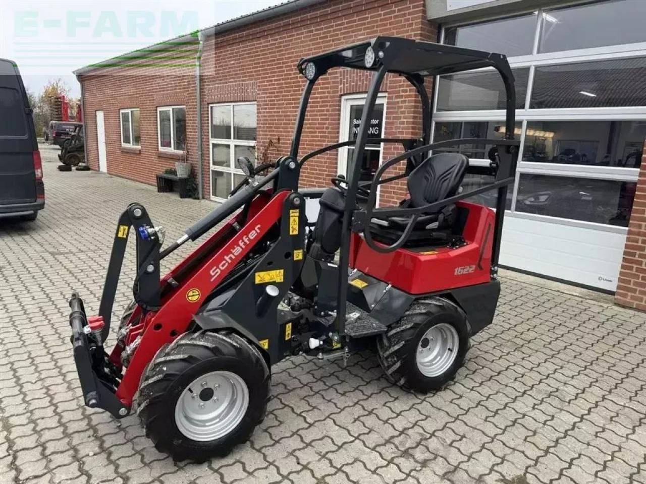 2025 Schäffer 1622 mini excavator, three-quarter view 2025 Schäffer 1622 mini excavator, three-quarter view