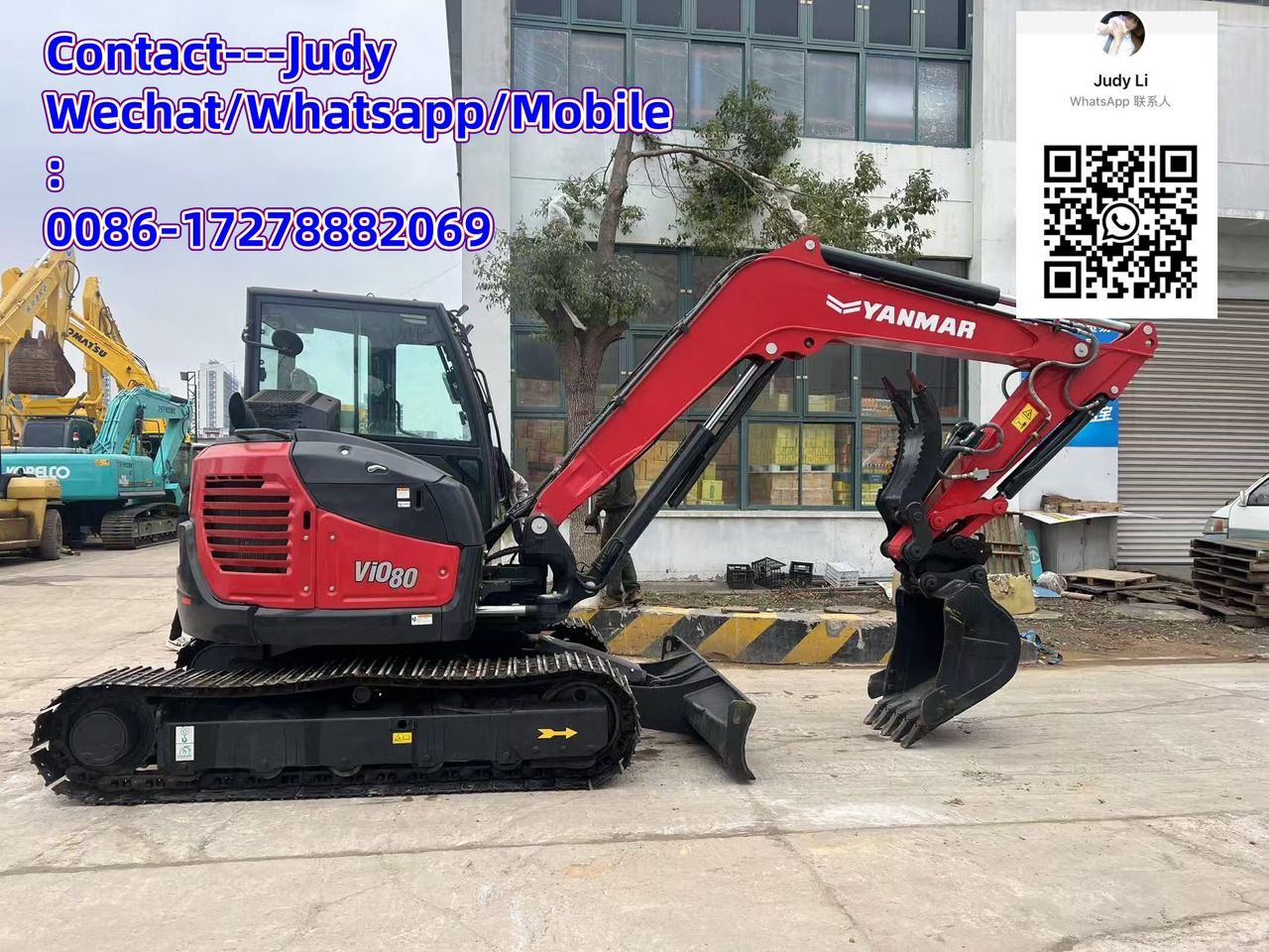 2024 Yanmar ViO80 excavator, side view 2024 Yanmar ViO80 excavator, side view