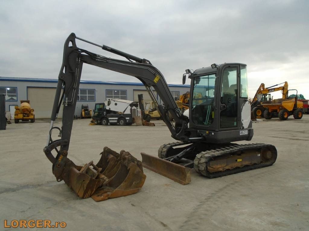 2017 Volvo ECR50D mini excavator, side view