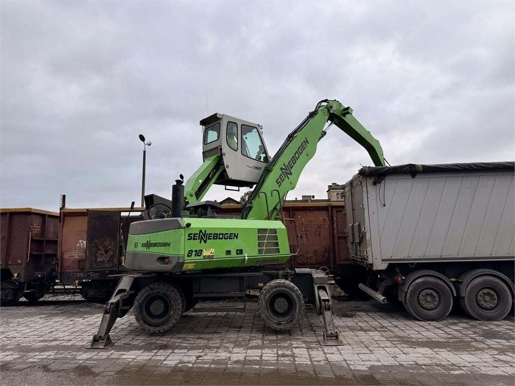 2011 Sennebogen 818 K9 material handler side view