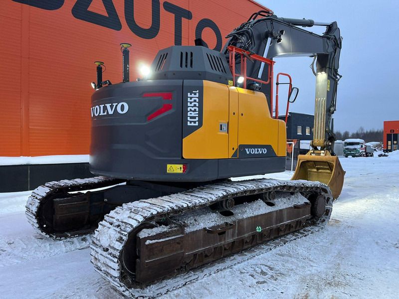 2019 Volvo ECR355EL crawler excavator rear three-quarter view