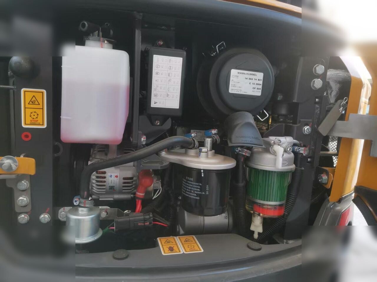 2025 XCMG XE17U mini excavator engine compartment view
