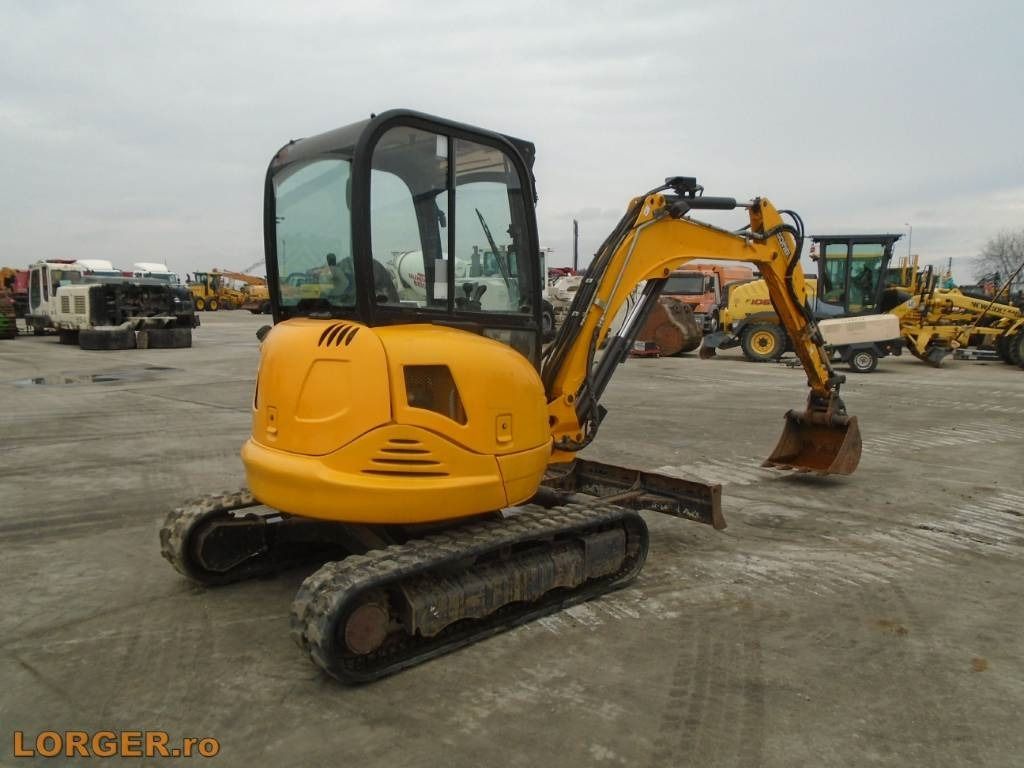 2014 JCB 8035 ZTS mini excavator, rear three-quarter view