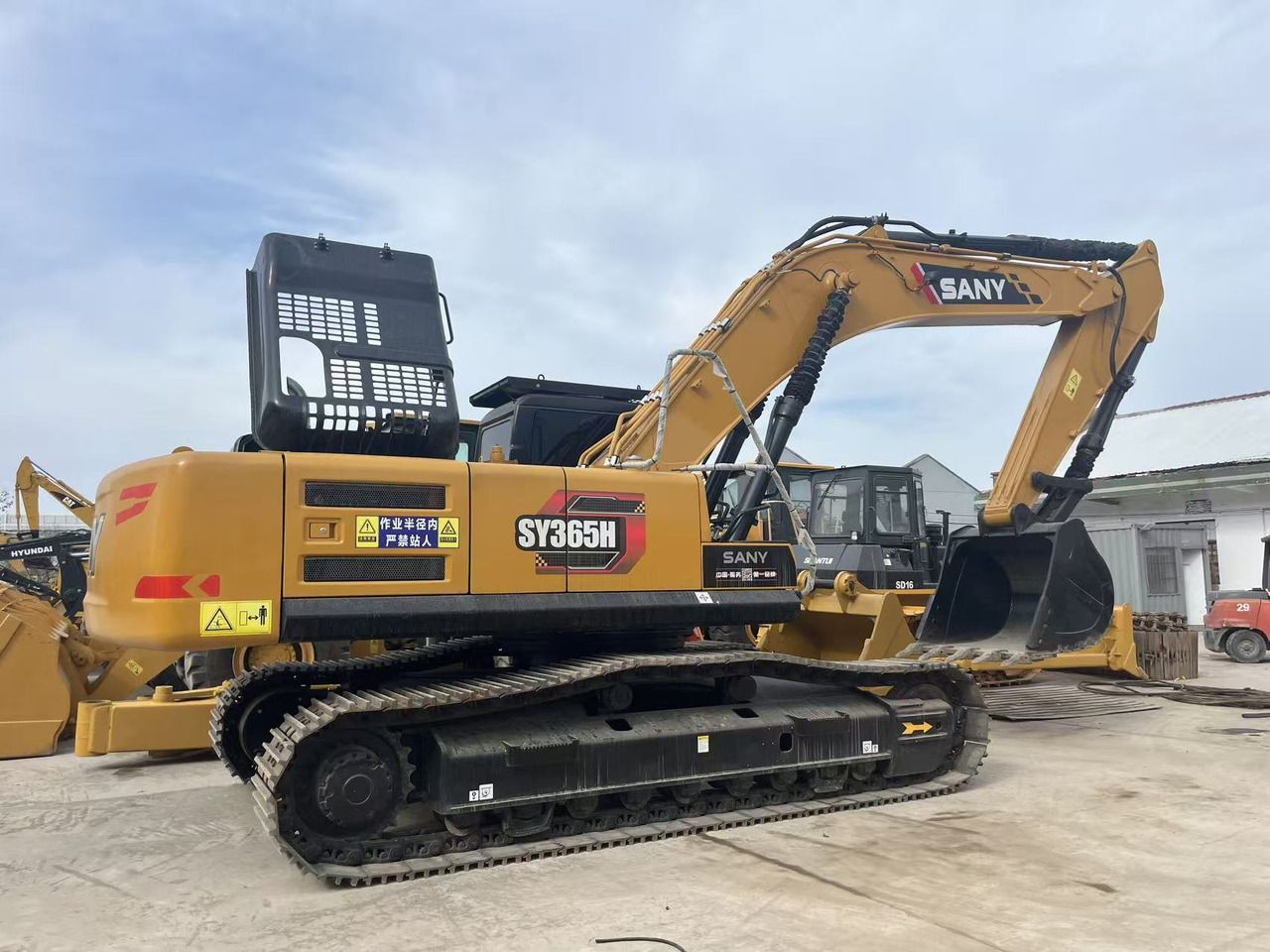 2024 Sany SY365H crawler excavator, side profile view