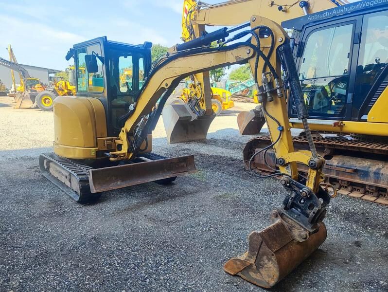 2014 Caterpillar 303.5ECR mini excavator, front three-quarter view