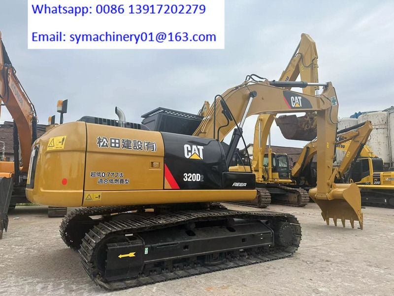 2024 Caterpillar 320D2 crawler excavator, side profile view