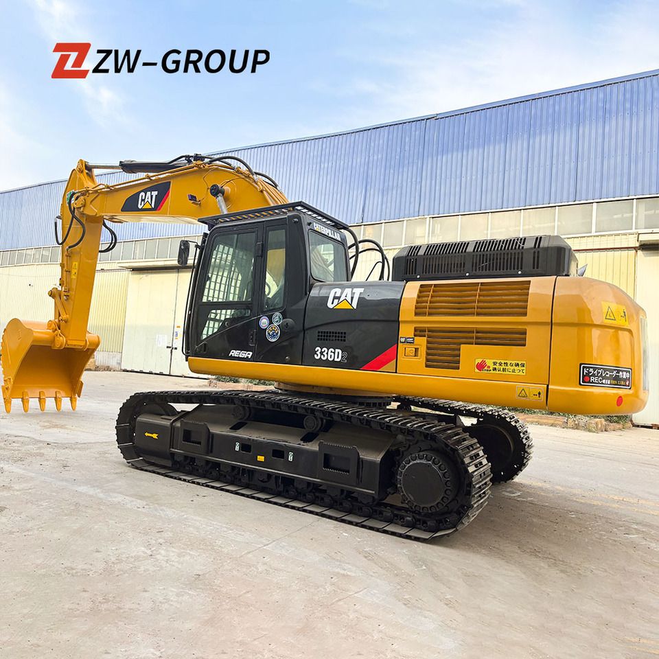 Caterpillar 336D2 crawler excavator, side view