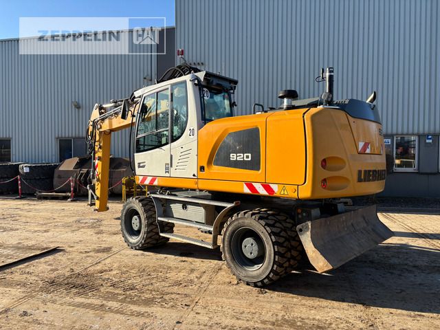 2019 Liebherr A920LI wheel excavator, rear three-quarter view
