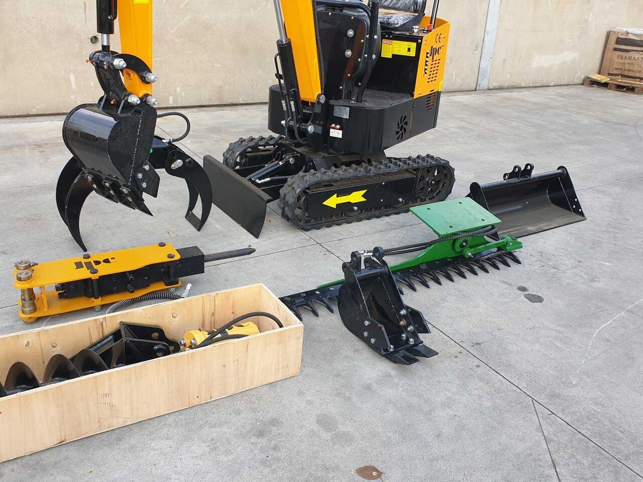 2026 JPC HT-12 mini excavator with attachments