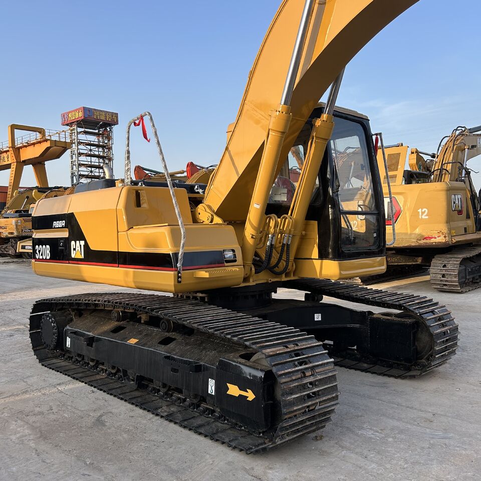 2020 Caterpillar 320B crawler excavator, rear three-quarter view