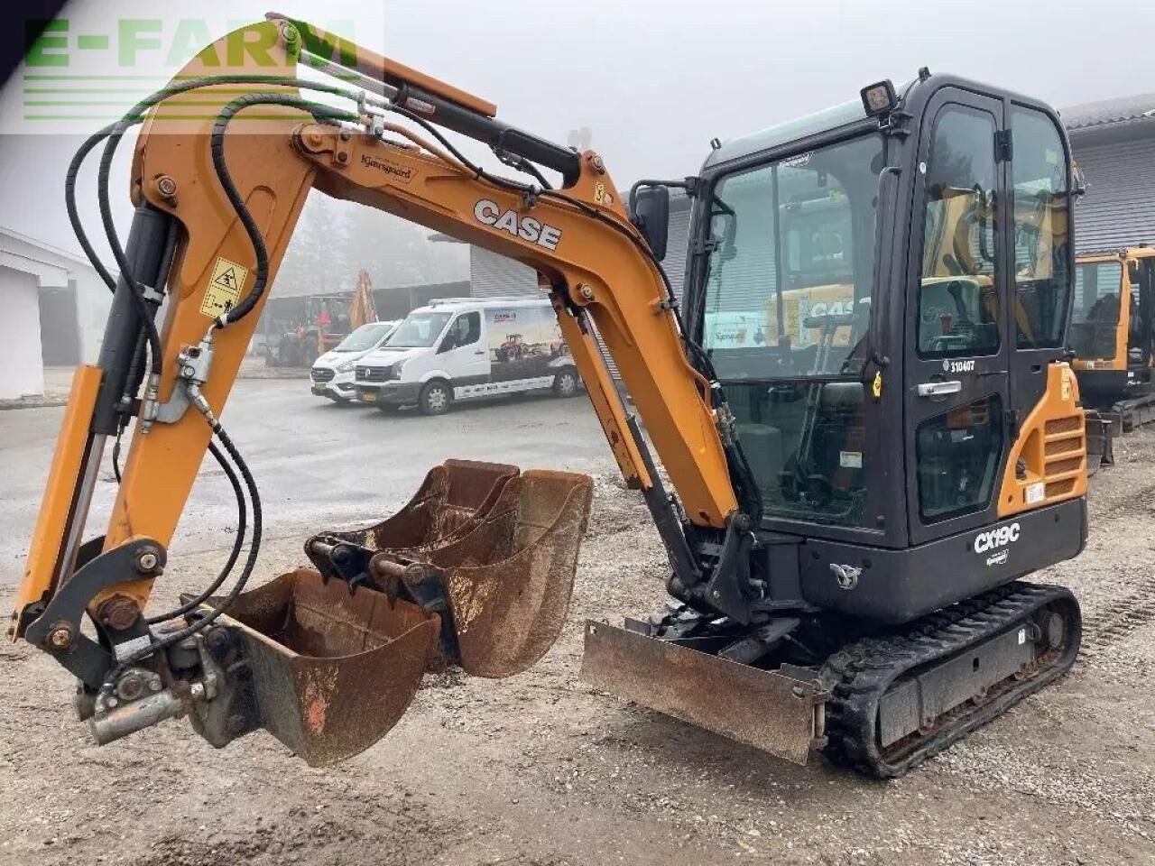 2021 CASE CX19C mini excavator, side view