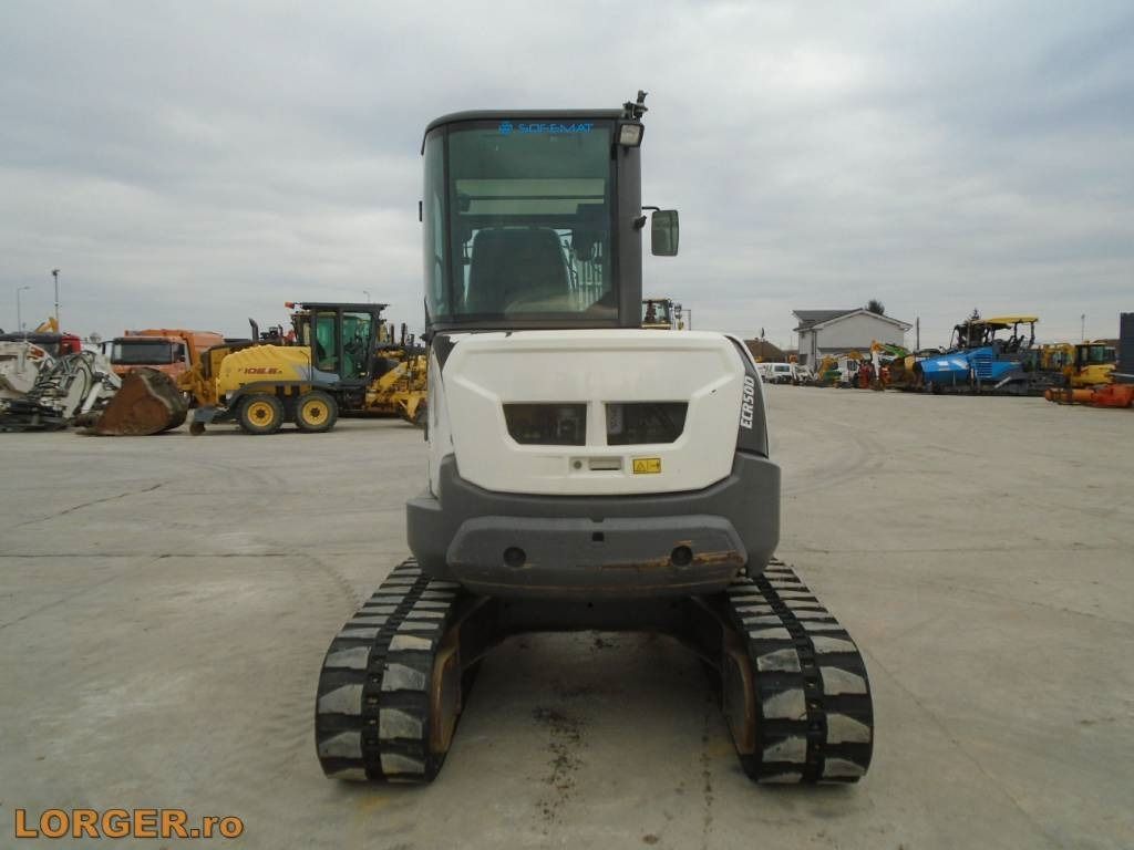 2017 Volvo ECR50D mini excavator, rear view