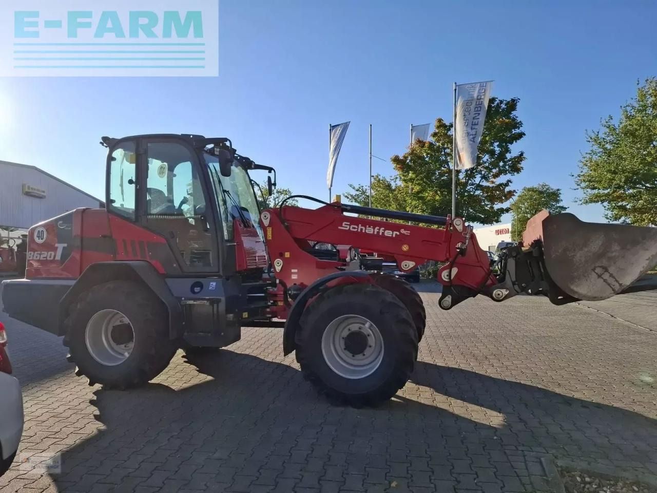2022 Schäffer 8620T-2 telescopic wheel loader side view 2022 Schäffer 8620T-2 telescopic wheel loader side view