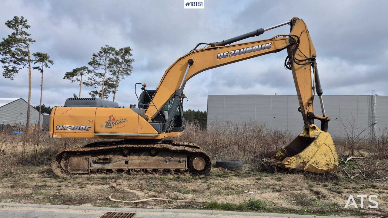 2008 CASE CX300C crawler excavator, side view