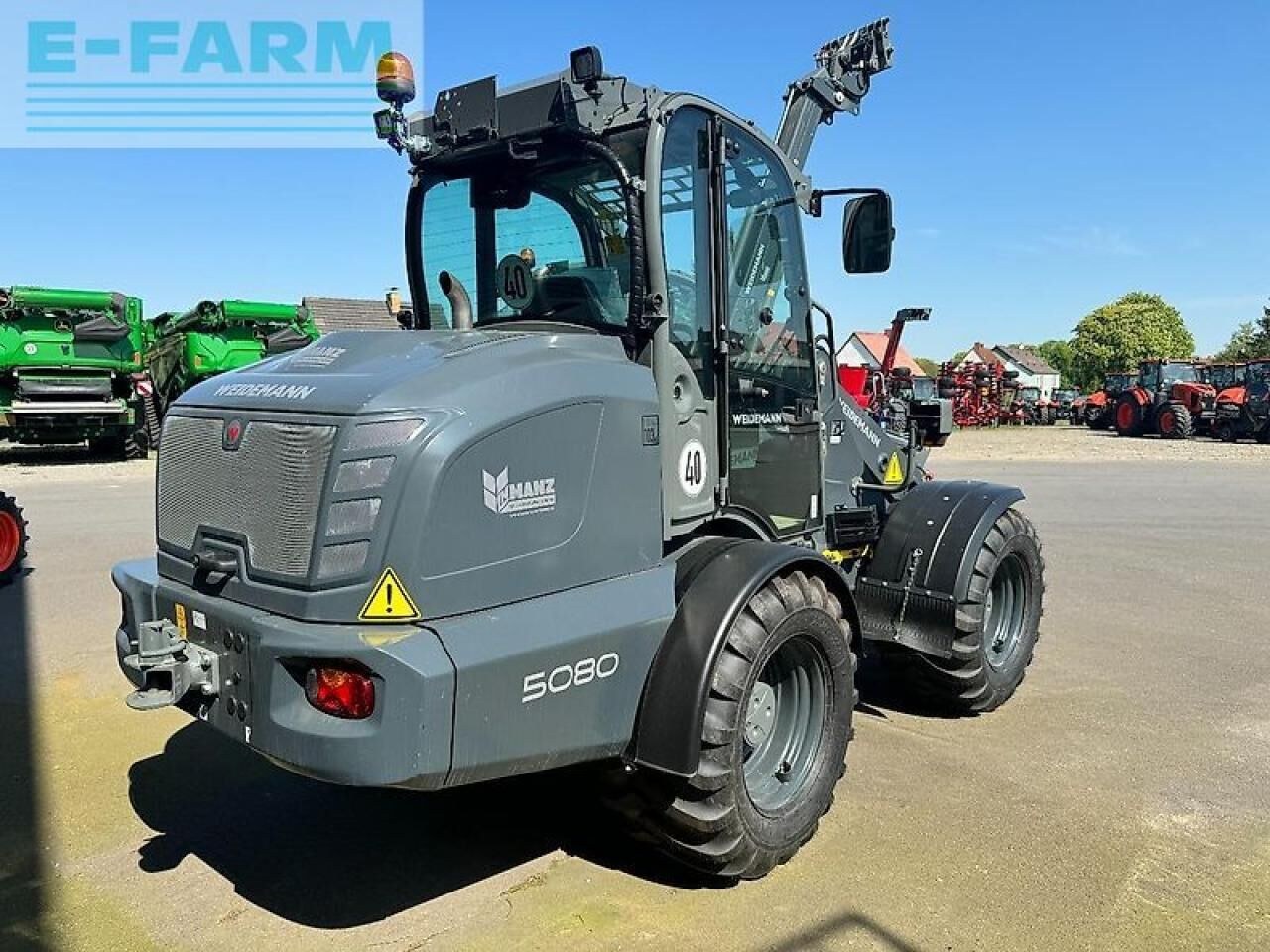 2023 Weidemann 5080 wheel loader, rear three-quarter view