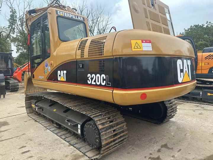 2022 Caterpillar 320CL crawler excavator, rear three-quarter view