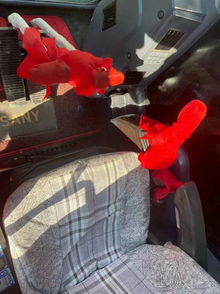 2024 Sany SY75C mini excavator interior cab view