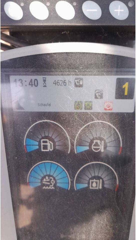 2016 Caterpillar M320F wheel excavator digital instrument cluster view