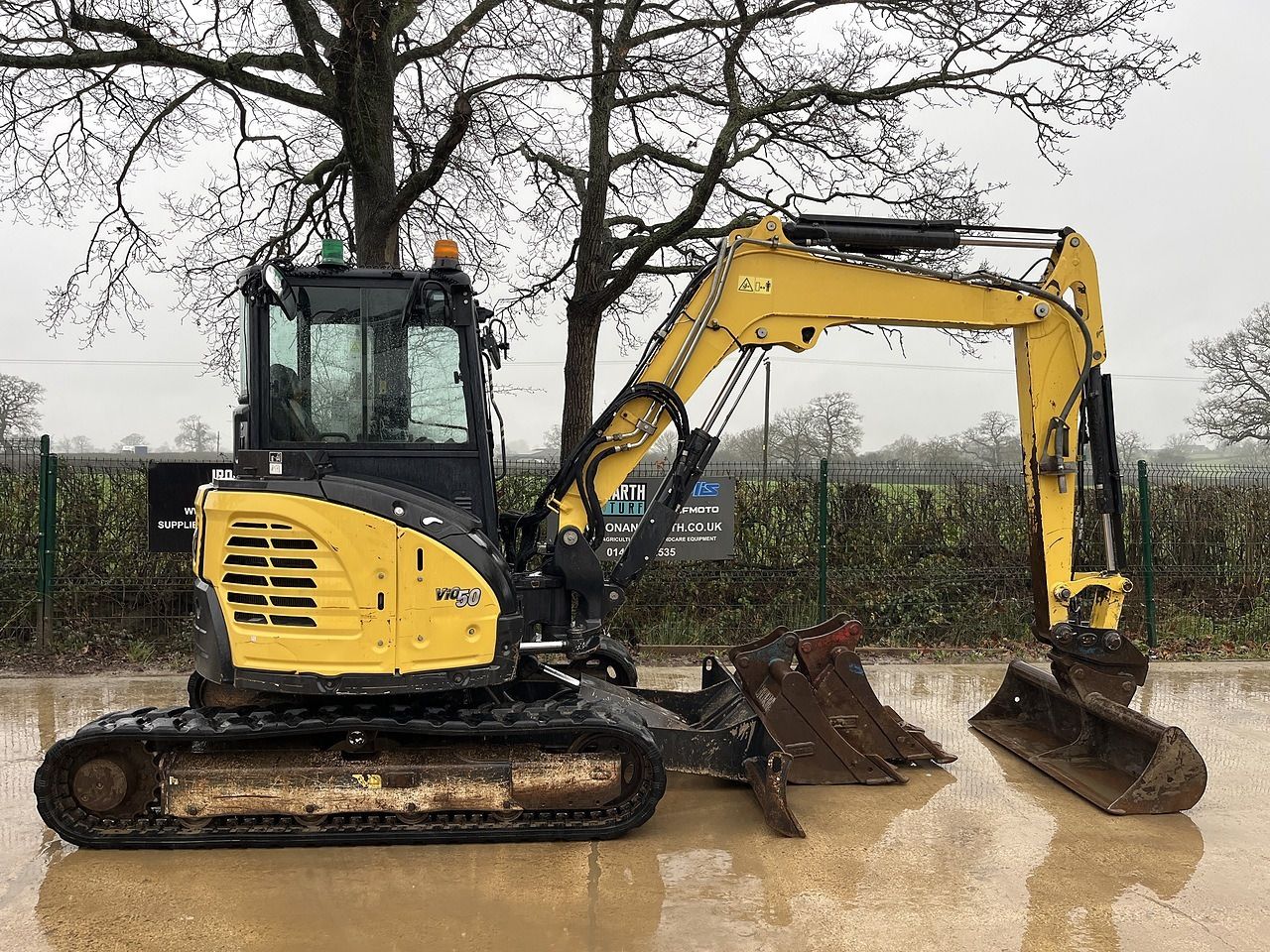 2017 Yanmar VIO50 mini excavator, side profile view