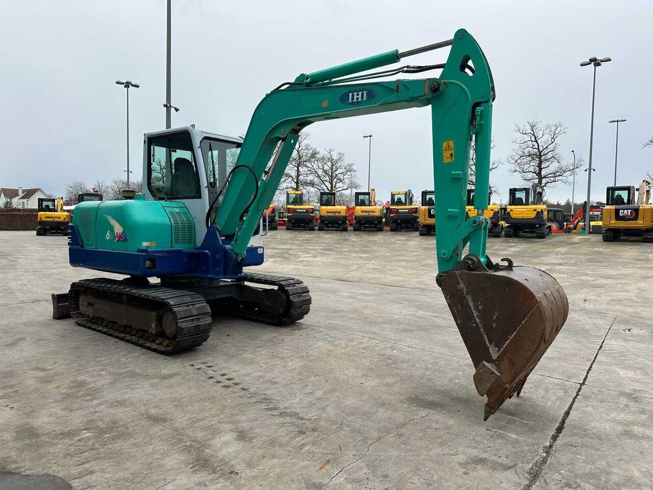 IHI 60NS mini excavator, side view