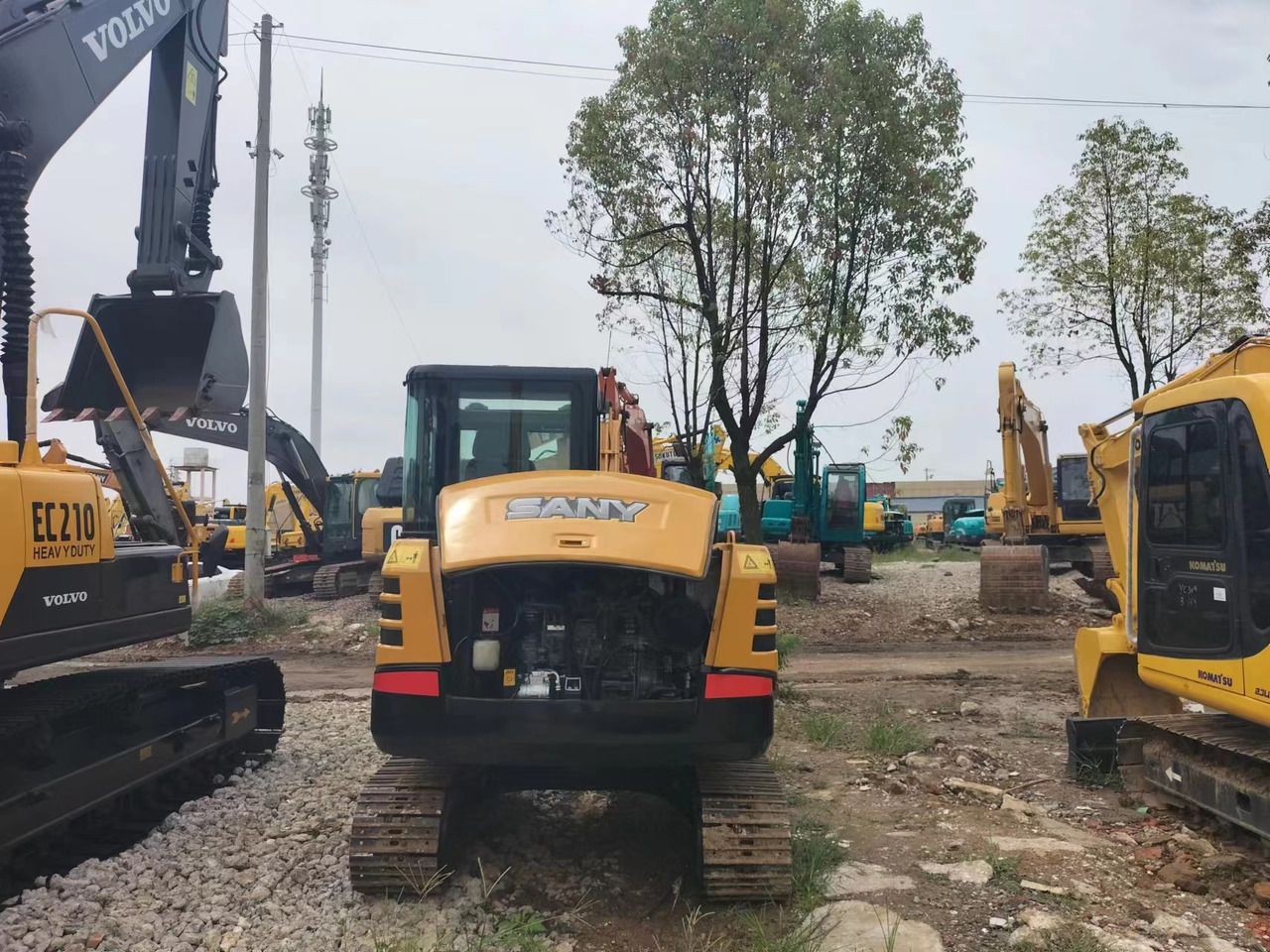 2020 Sany SY60 Mini Excavator, rear view 2020 Sany SY60 Mini Excavator, rear view