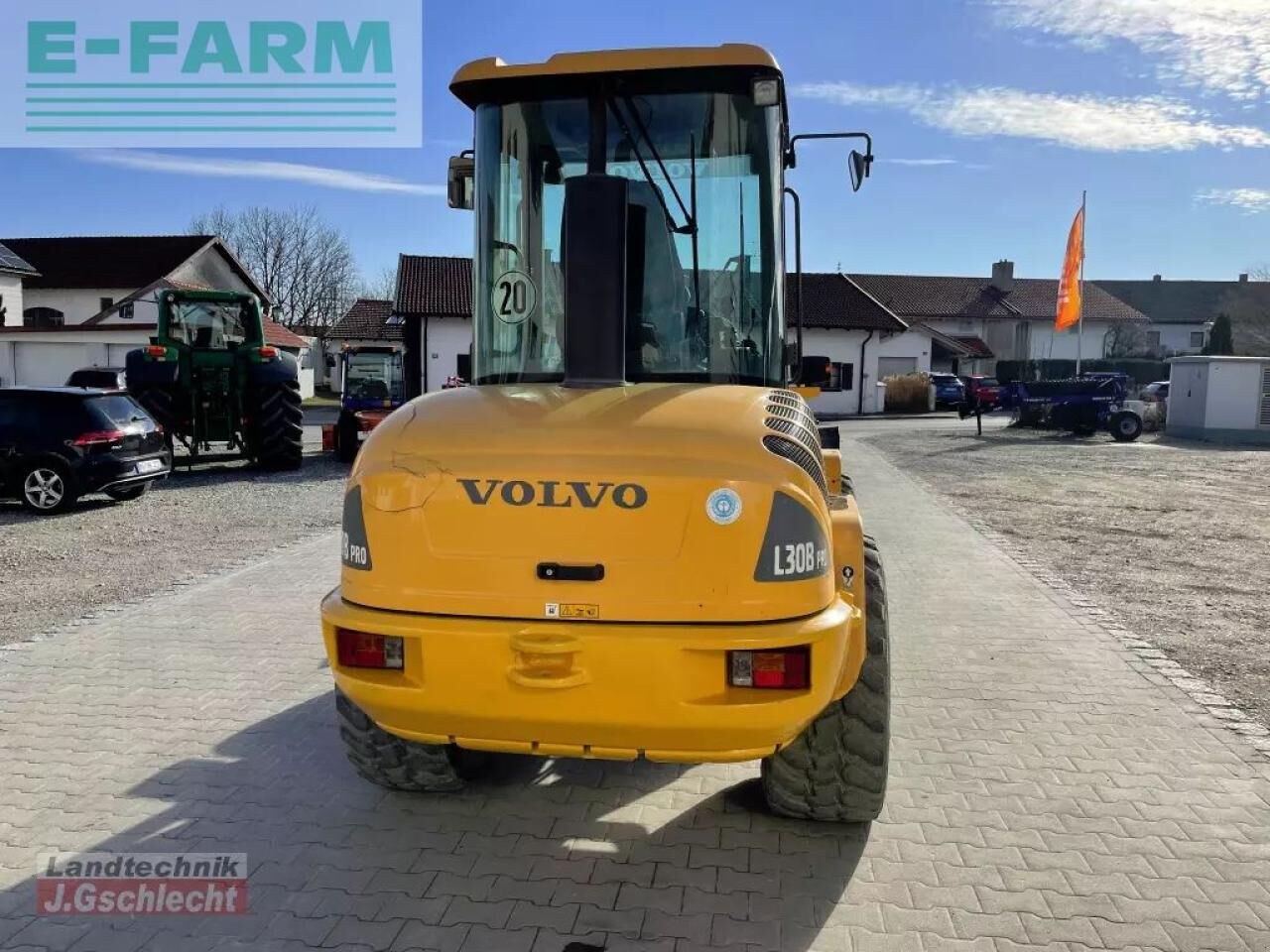 2009 Volvo L30B Pro mini excavator, rear view