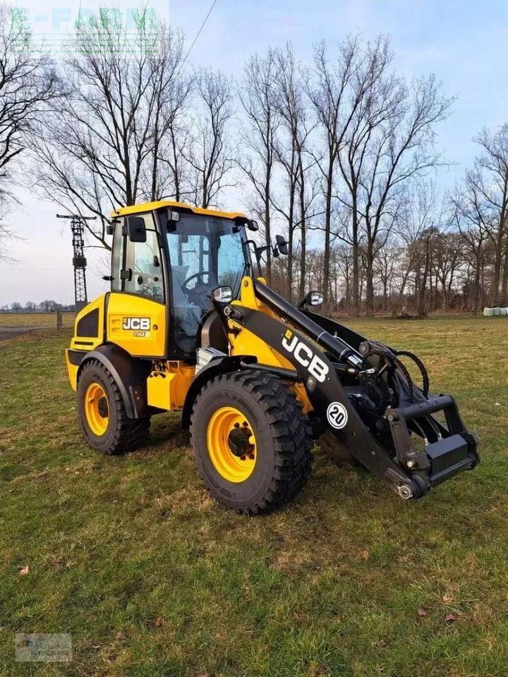 2024 JCB 409 AGRI wheel loader, front three-quarter view 2024 JCB 409 AGRI wheel loader, front three-quarter view