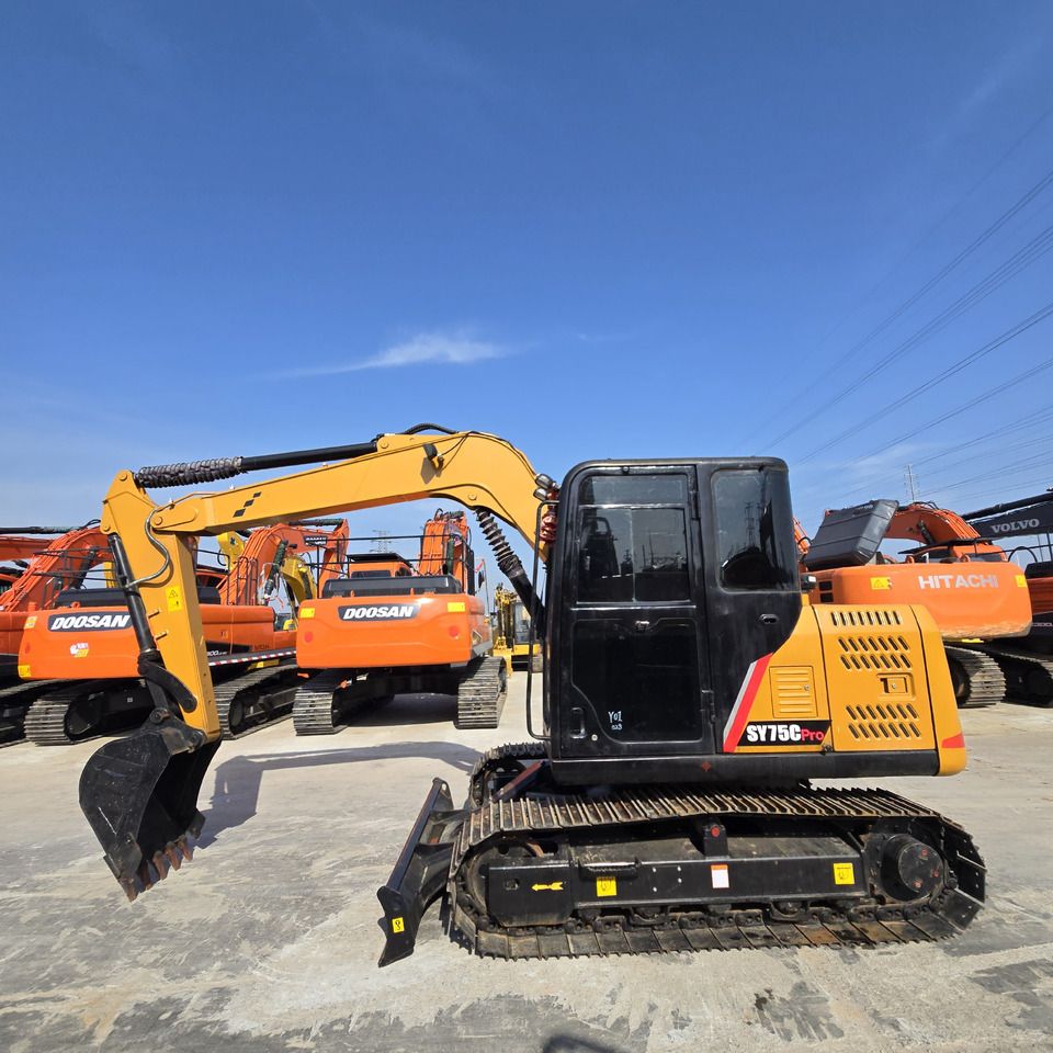 2024 Sany SY75C PRO mini excavator, side view