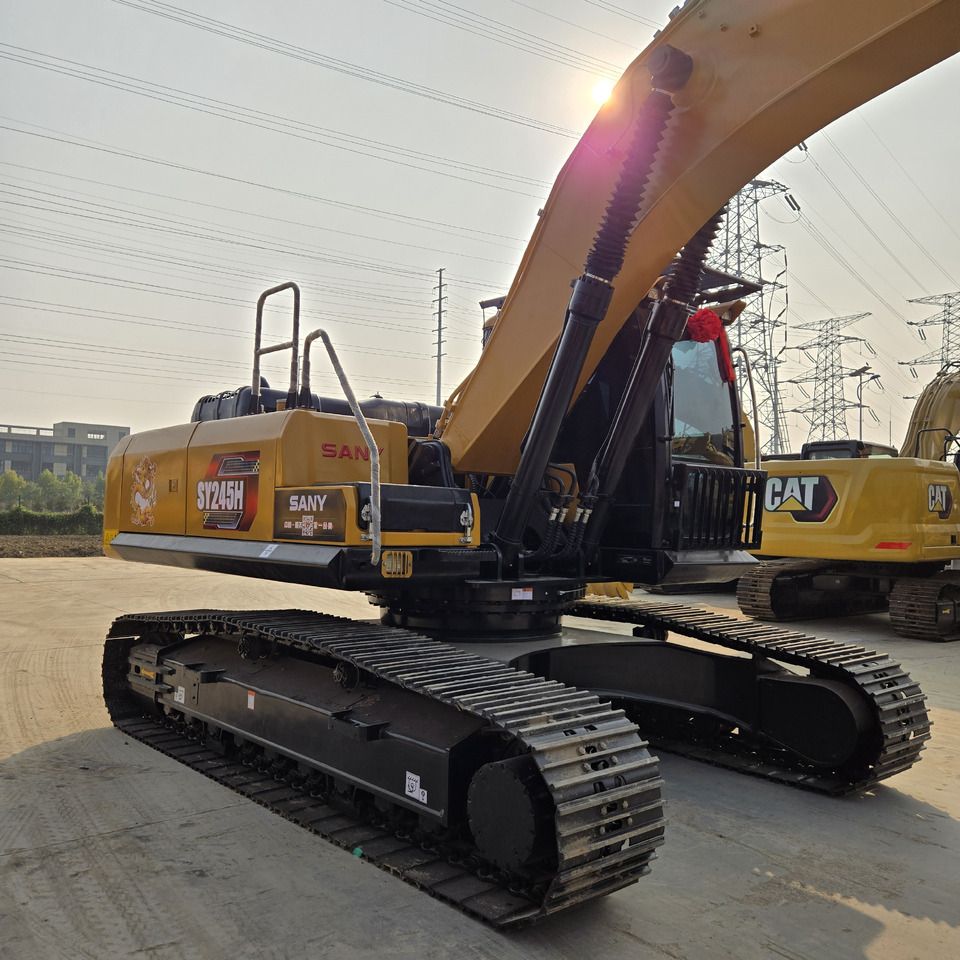 2025 Sany SY245H crawler excavator, rear three-quarter view