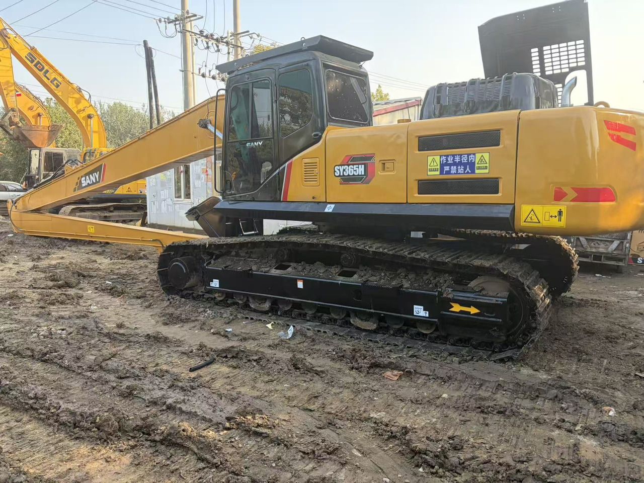 2023 Sany SY365H crawler excavator, side view