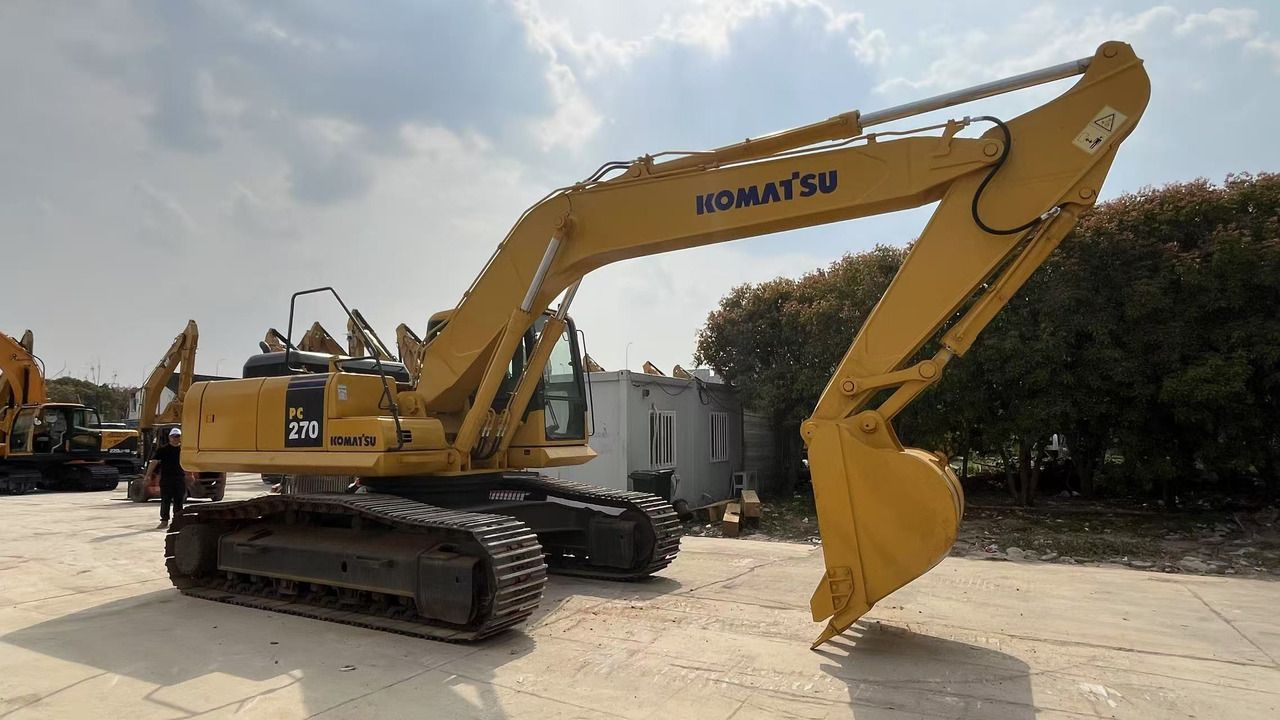 2023 Komatsu PC270-8 crawler excavator, side profile view