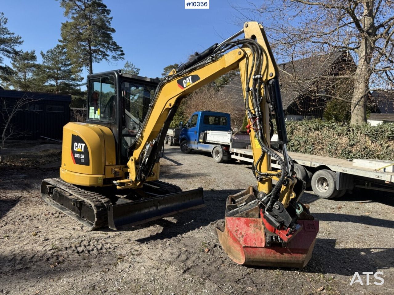 2015 Caterpillar 303.5E mini excavator, side view