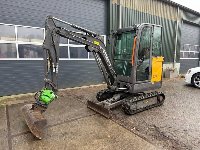 2019 Volvo EC20E mini excavator, side view