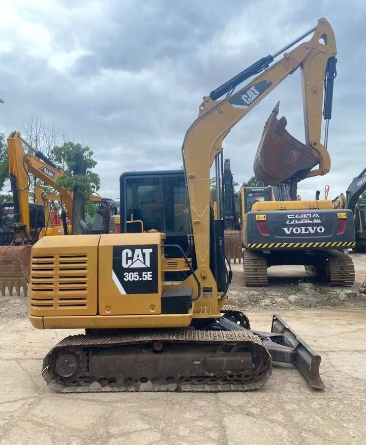 Caterpillar 305.5E mini excavator, side view